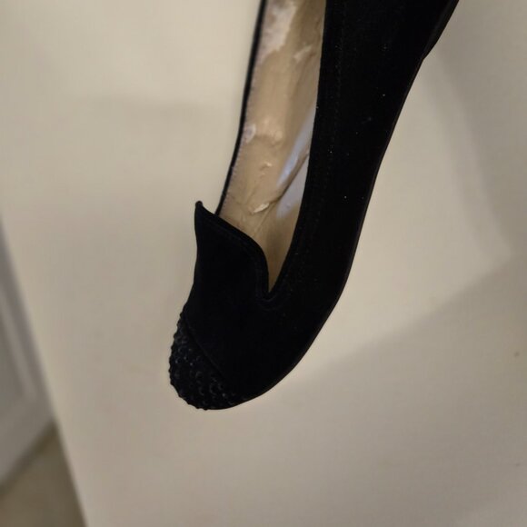 NINE WEST Carmina Women's Black Flats/Loafer w/Beaded Cap Toe - Size 8M - Picture 11 of 16